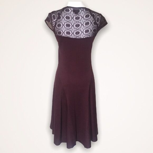 Anthropologie Deletta Lace Burgundy Dress - Picture 1 of 8